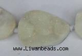 CNG1415 15.5 inches 25*35mm - 30*40mm freeform agate beads