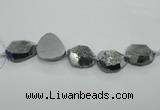 CNG1530 8 inches 22*30mm - 30*40mm freeform agate beads