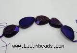 CNG1531 8 inches 25*35mm - 35*45mm freeform agate beads