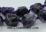 CNG1545 15.5 inches 10*14mm - 12*16mm nuggets amethyst beads