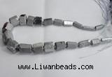 CNG1593 15.5 inches 10*15mm - 18*20mm nuggets plated quartz beads