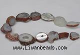 CNG1601 15.5 inches 18*25mm - 25*30mm freeform druzy agate beads