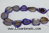 CNG1612 15.5 inches 25*35mm - 30*45mm freeform agate gemstone beads