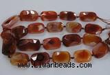 CNG1634 15.5 inches 25*35mm - 25*40mm faceted freeform agate beads