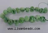 CNG1646 15.5 inches 18*25mm - 22*30mm nuggets plated druzy agate beads