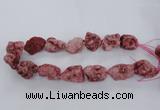 CNG1666 15.5 inches 18*25mm - 22*30mm nuggets plated druzy agate beads