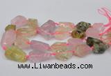 CNG1710 15.5 inches 15*20mm - 18*35mm nuggets mixed quartz beads