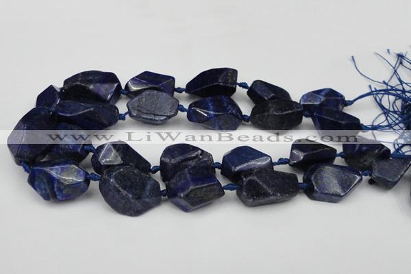 CNG1716 15.5 inches 15*20mm - 20*30mm nuggets lapis lzuli beads