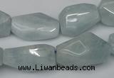 CNG1720 15.5 inches 15*20mm - 20*30mm nuggets aquamarine beads