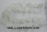 CNG1820 15.5 inches 20*25mm - 25*30mm nuggets white crystal beads