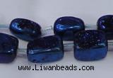 CNG2004 15.5 inches 8*12mm - 10*15mm nuggets plated quartz beads