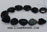 CNG2140 15.5 inches 25*35mm - 30*40mm freeform agate gemstone beads