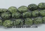 CNG215 15.5 inches 8*10mm nuggets green lace gemstone beads