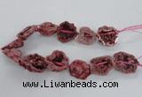 CNG2160 15.5 inches 25*35mm - 35*40mm nuggets druzy agate beads