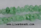 CNG2205 15.5 inches 8*10mm - 10*12mm nuggets plated druzy quartz beads