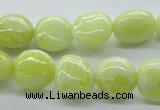 CNG223 15.5 inches 10*14mm nuggets lemon jade gemstone beads