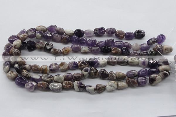 CNG224 15.5 inches 10*12mm nuggets dogtooth amethyst beads