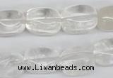 CNG23 15.5 inches 12*17mm nuggets white crystal gemstone beads