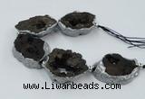 CNG2321 7.5 inches 25*35mm - 35*40mm freeform druzy agate beads