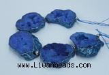 CNG2361 7.5 inches 40*50mm - 55*60mm freeform druzy agate beads