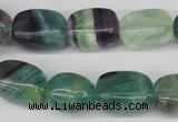 CNG24 15.5 inches 12*17mm nuggets fluorite gemstone beads