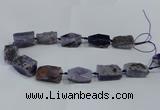 CNG2524 15.5 inches 12*30mm - 15*30mm nuggets agate beads