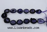 CNG2531 15.5 inches 20*25mm - 25*35mm freeform druzy agate beads