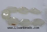 CNG2535 15.5 inches 40*45mm - 45*55mm freeform druzy agate beads