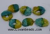 CNG2550 15.5 inches 30*40mm - 45*50mm freeform druzy agate beads