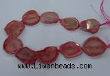 CNG2610 15.5 inches 30*35mm - 40*45mm freeform agate beads