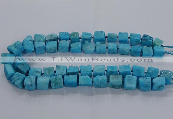 CNG2621 15.5 inches 10*12mm - 14*16mm nuggets druzy agate beads