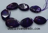 CNG2654 15.5 inches 38*48mm - 42*55mm freeform agate beads