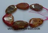 CNG2655 15.5 inches 38*48mm - 42*55mm freeform agate beads