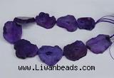 CNG2673 15.5 inches 30*40mm - 40*50mm freeform druzy agate beads