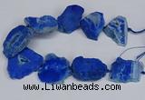 CNG2679 15.5 inches 30*40mm - 40*50mm freeform druzy agate beads