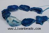 CNG2680 15.5 inches 30*40mm - 40*50mm freeform druzy agate beads