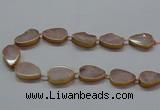 CNG2721 15.5 inches 18*28mm - 20*30mm freeform rose quartz beads