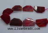 CNG2748 15.5 inches 30*45mm - 35*50mm freeform agate beads