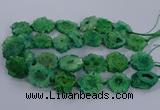 CNG2767 15.5 inches 30*40mm - 45*50mm freeform druzy agate beads