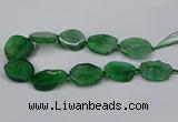 CNG2779 15.5 inches 30*35mm - 35*40mm freeform agate beads