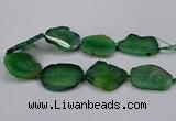 CNG2788 15.5 inches 35*40mm - 45*50mm freeform agate beads