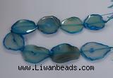 CNG2792 15.5 inches 30*40mm - 40*55mm freeform agate beads