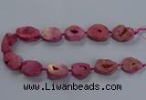 CNG2803 15.5 inches 25*30mm - 30*40mm freeform druzy agate beads