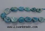 CNG2804 15.5 inches 25*30mm - 30*40mm freeform druzy agate beads