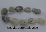 CNG2806 15.5 inches 25*35mm - 30*45mm freeform druzy agate beads