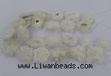 CNG2846 15.5 inches 30*40mm - 45*50mm freeform druzy agate beads