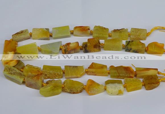 CNG2900 15.5 inches 12*16mm - 15*25mm freeform agate beads