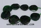 CNG2962 15.5 inches 42*45mm - 45*50mm faceted freeform agate beads