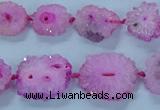 CNG2968 15.5 inches 8*10mm - 15*18mm freeform druzy agate beads