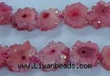 CNG2969 15.5 inches 8*10mm - 15*18mm freeform druzy agate beads